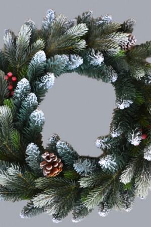 Венок комбинированный (иней)