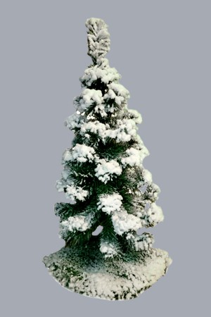 Елка на подставке (снег)